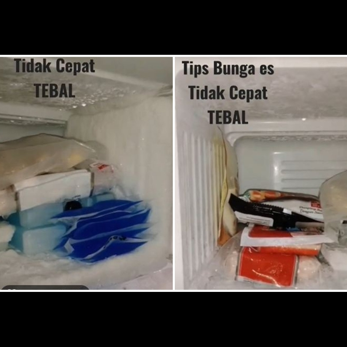 Tak perlu dilapisi plastik, ini trik agar bunga es tidak menumpuk di freezer