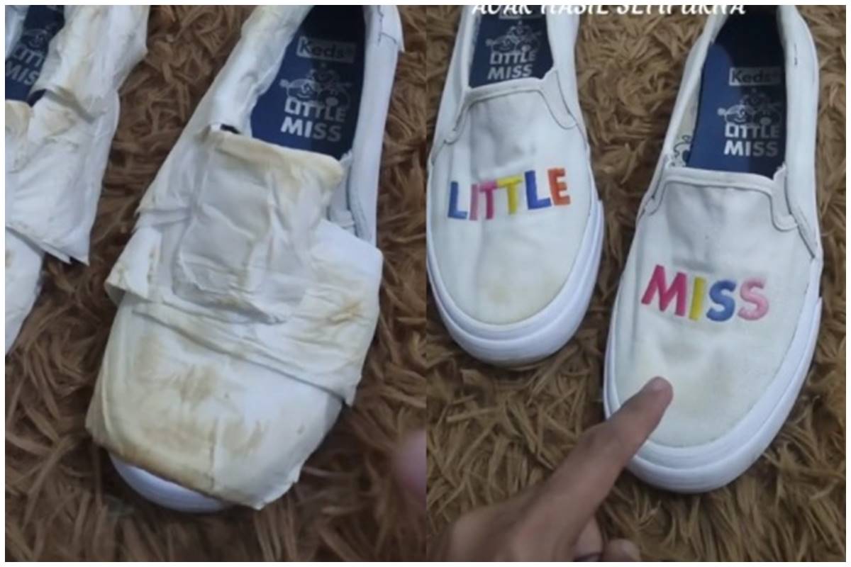Jangan dicuci pakai detergen, ini cara hilangkan noda membandel di sepatu kanvas pakai 1 pembersih