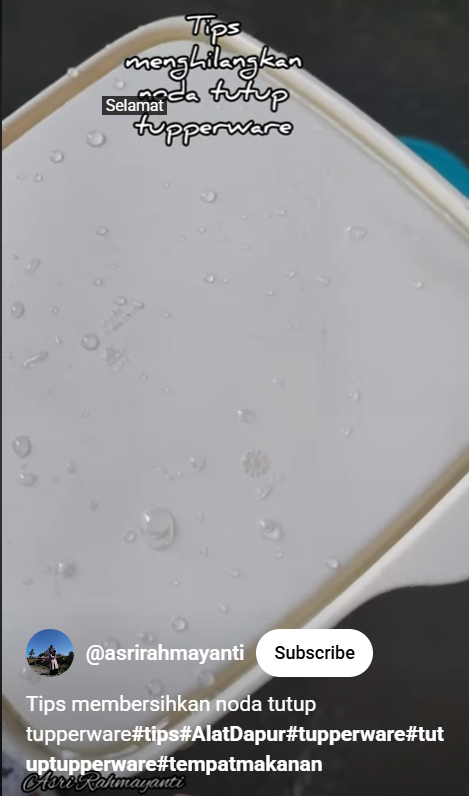 Trik membersihkan tutup tupperware kotor berjamur sekarang tak direndam sabun, cuma butuh 10 menit