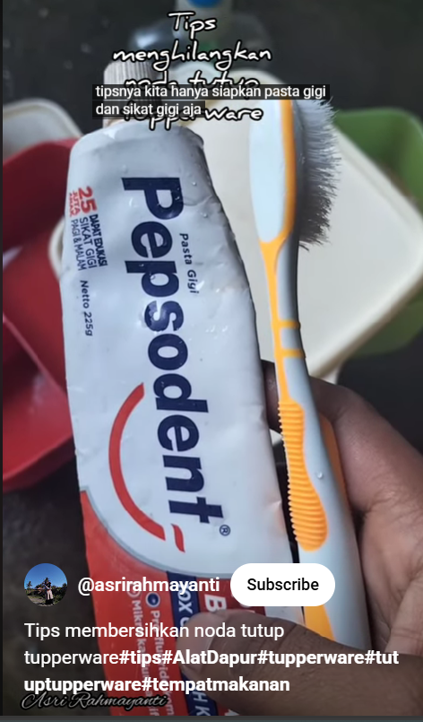 Trik membersihkan tutup tupperware kotor berjamur sekarang tak direndam sabun, cuma butuh 10 menit