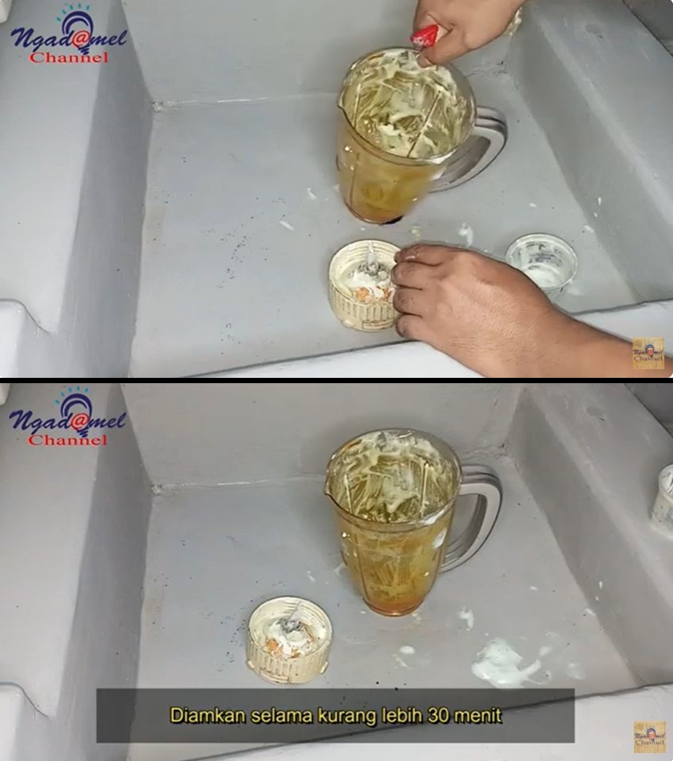 Cuci blender bernoda kunyit membandel sekarang tak perlu direndam, pakai trik ini 30 menit autorontok