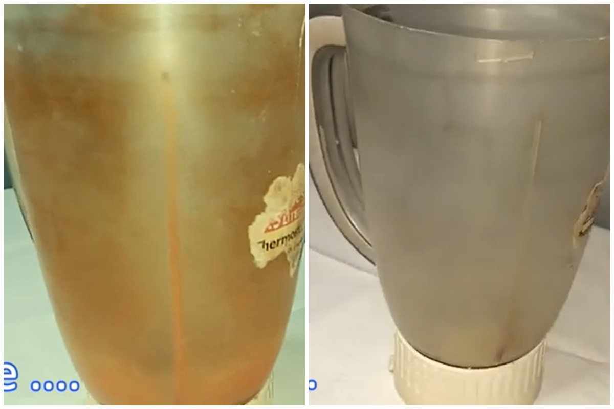 Cuci blender bernoda kunyit membandel sekarang tak perlu direndam, pakai trik ini 30 menit autorontok