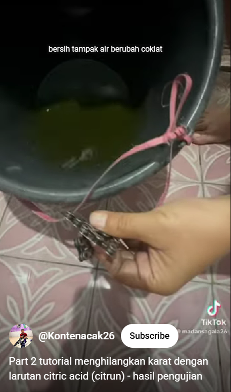 Tak perlu ke tukang servis, trik membersihkan karat rantai sepeda sekarang cuma tambah 1 bahan dapur