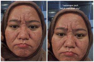 Definisi makeup bikin glow-up, transformasi pengantin Sunda berkulit bopeng ini auto mulus usai dirias