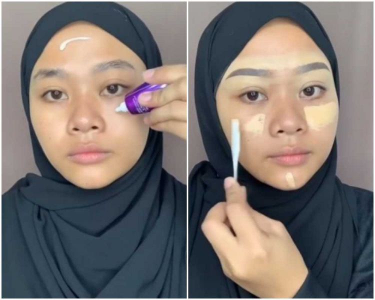 Niat hati recreate makeup glowing kayak Ria Ricis, malah hasilnya di luar ekspektasi