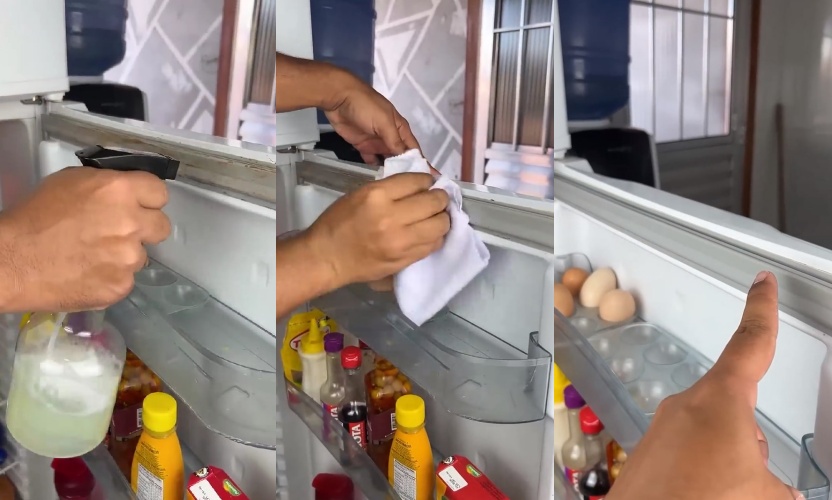 Karet kulkas kotor bisa kembali bersih sekarang tanpa repot disikat, triknya pakai 2 bahan dapur