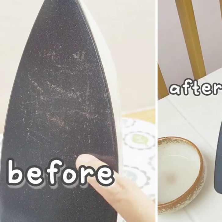 Bersihkan kerak gosong di setrika sekarang bukan dicuci air, ini triknya cuma pakai 1 bahan sederhana