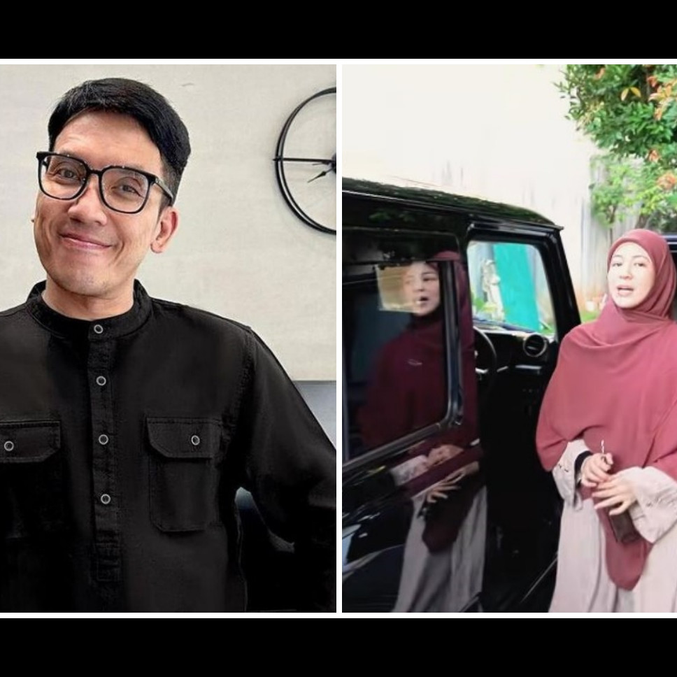 Sudah cerai tapi tetap perhatian, ini 9 momen Desta beri kejutan mobil spesial untuk Natasha Rizky