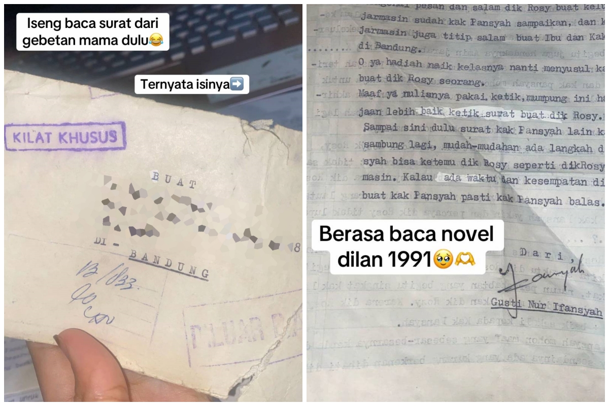 Viral wanita temukan surat dari gebetan mamanya di masa muda, isinya bak baca novel romantis