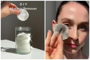 Hapus makeup jadi lebih praktis, ini cara membuat cleansing pads bermodal kapas dan 2 bahan rumahan