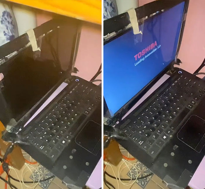 17 Potret lucu benda rusak masih dipakai bikin senyum tipis, antara irit atau pelit susah dibedain