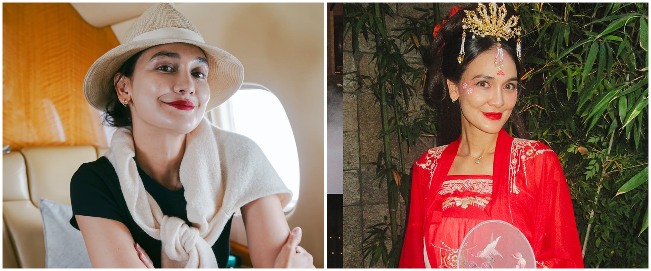 9 Potret Luna Maya pakai hanfu busana tradisional Tiongkok saat bridal shower, elegan pol