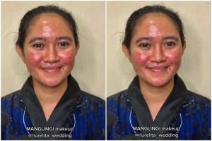Hasil makeupnya tak ada lawan, begini transformasi wanita berjerawat dirias MUA jadi pengantin Jawa