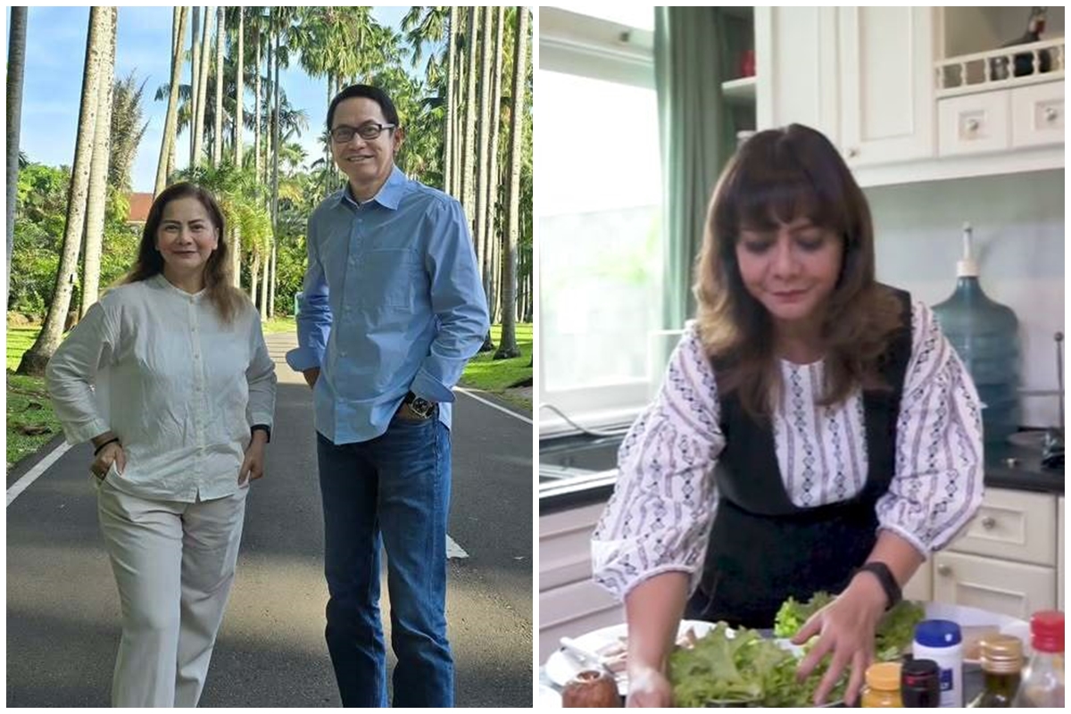 9 Potret dapur Addie MS dan Memes desainnya simpel, ada kaca di kompor bikin salfok