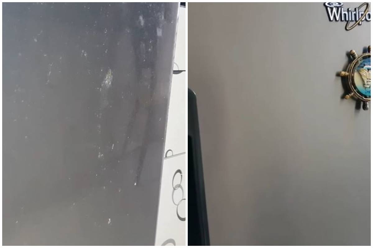 Kini tak perlu lagi pakai sabun, ini trik cepat bersihkan noda kerak di pintu kulkas dengan 2 bahan