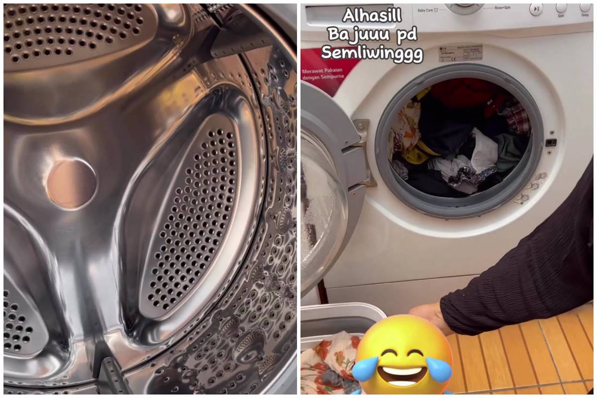  Tanpa perlu dibongkar, ini cara ampuh bersihkan mesin cuci bau apek cukup ditambah 1 bahan dapur