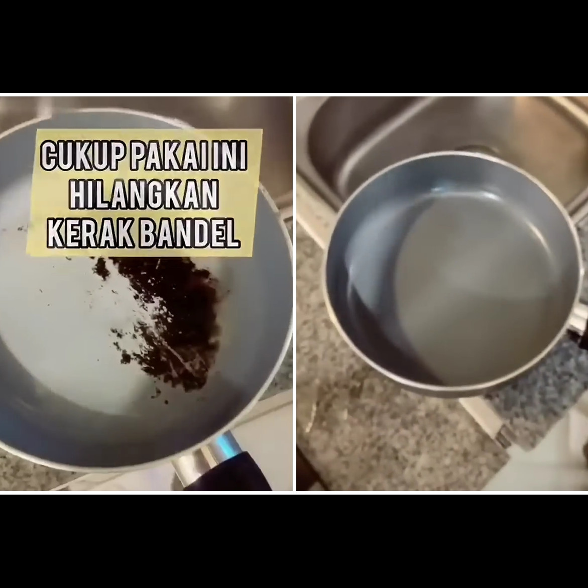 Trik menghilangkan kerak gosong di teflon sekarang pakai 1 bahan sederhana, noda membandel auto enyah