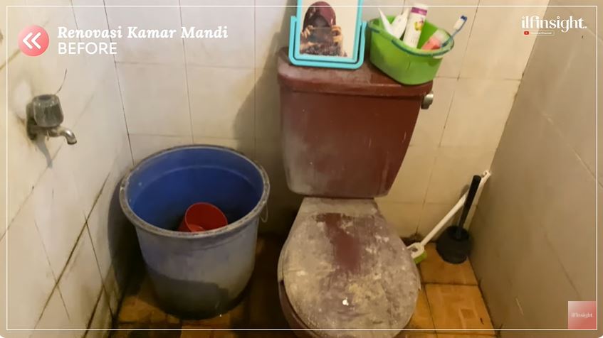 Renovasi kamar mandi jadul dan jorok low bujet cuma Rp2 jutaan, intip 9 potret hasilnya jadi estetik
