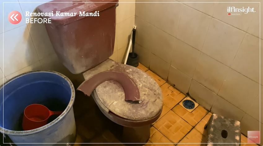 Renovasi kamar mandi jadul dan jorok low bujet cuma Rp2 jutaan, intip 9 potret hasilnya jadi estetik