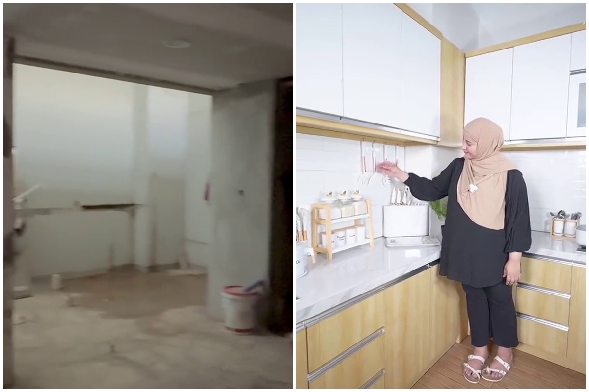 9 Potret dapur kotor Tasyi Athasyia usai renovasi total, desain interiornya simpel impian emak-emak