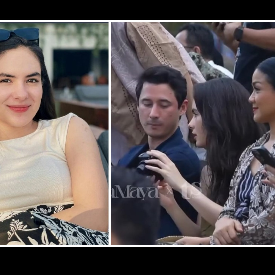 Steffi Zamora terciduk gandeng mesra Nino Fernandez di nikahan Luna Maya-Maxime, ini 5 momennya