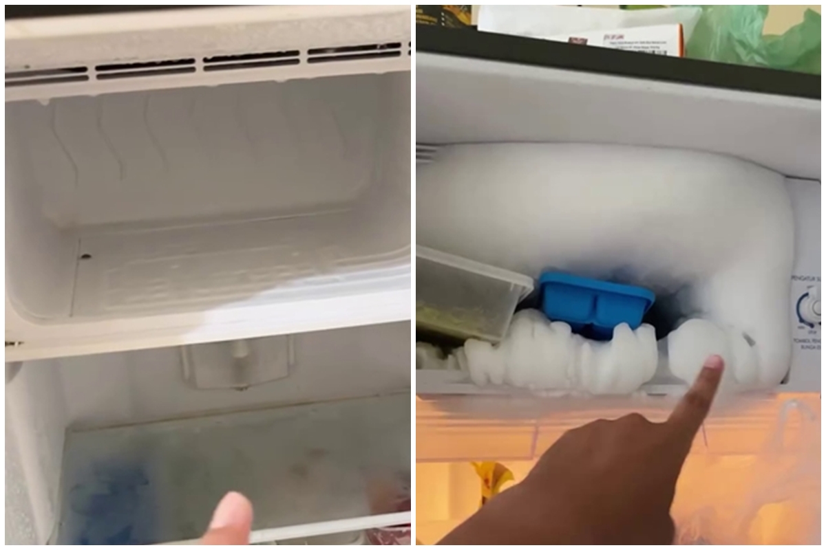 Tanpa dikipas, ini trik cepat mencairkan bunga es tebal di freezer