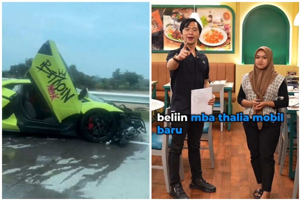 Salut! Lamborghininya ringsek, Crazy Rich Surabaya ini belikan mobil baru untuk korban yang dia tabrak