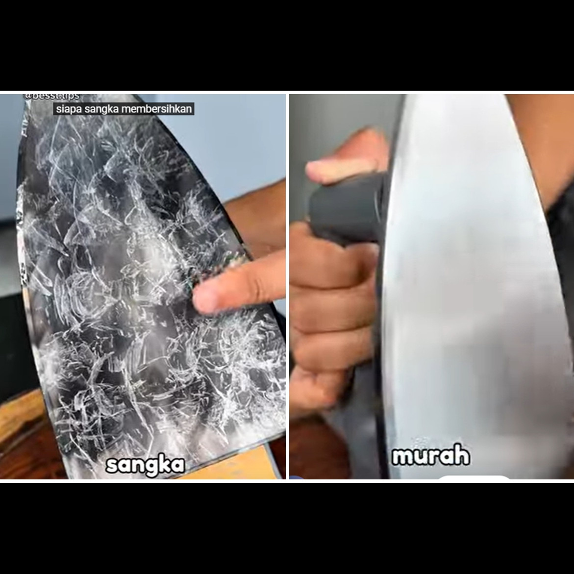 Jangan digerus garam, trik membersihkan noda gosong dan kerak setrika sekarang pakai 1 alat sederhana