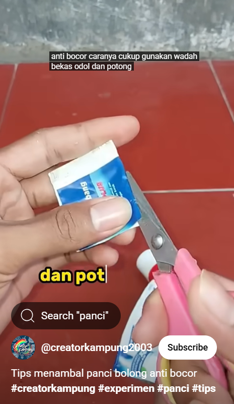 Panci bolong masih aman dipakai jika andalkan trik ini, sekarang tambal pakai 1 alat sederhana