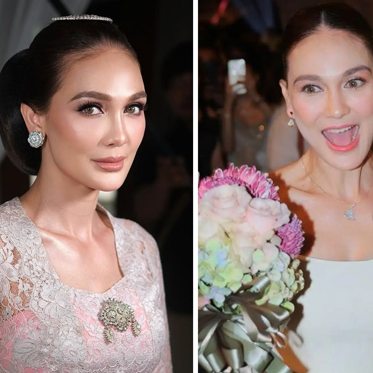 Tampil cantik dengan riasan fresh, 9 detail makeup Luna Maya dari siraman hingga resepsi pernikahan