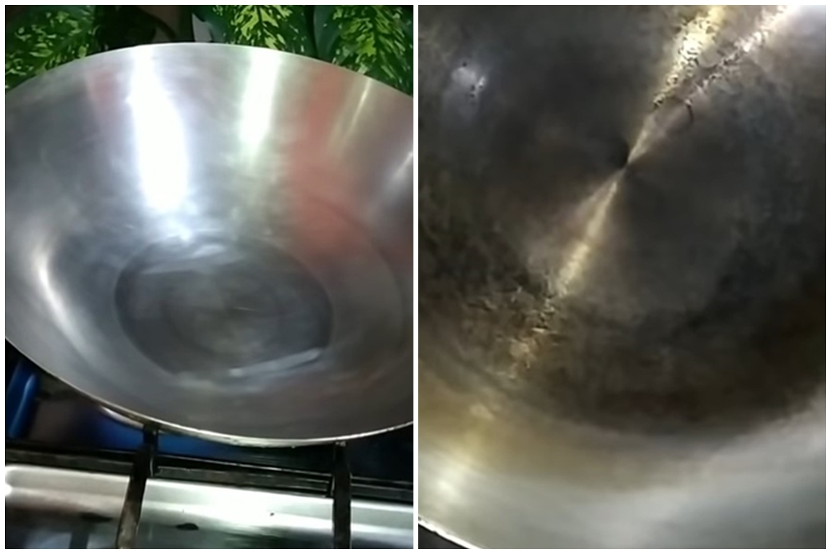 Kini wajan gosong jadi kinclong lagi tanpa dicuci sabun atau bahan pembersih, ini triknya