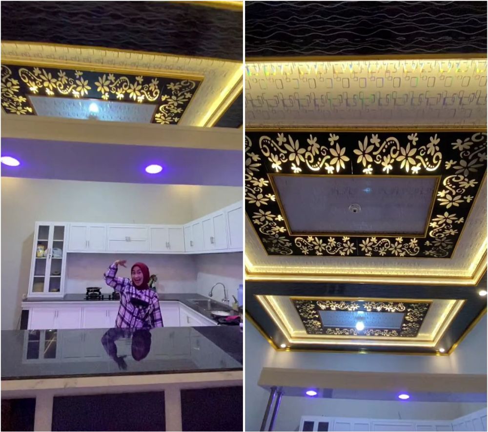 Kini jadi petani tinggalkan dunia dangdut, 9 potret dapur mewah Novi Listiana di rumah beralas semen