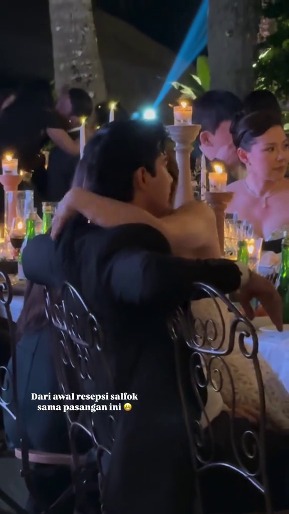 9 Momen mesra Gisella Anastasia dan Cinta Brian saat hadiri resepsi Luna Maya dan Maxime, go public?