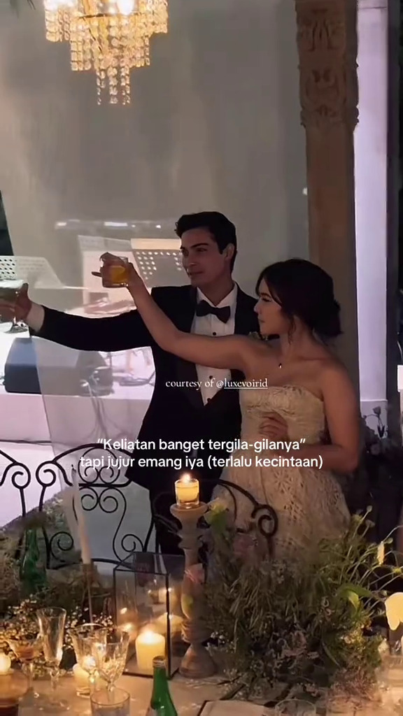 9 Momen mesra Gisella Anastasia dan Cinta Brian saat hadiri resepsi Luna Maya dan Maxime, go public?