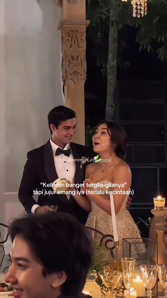 9 Momen mesra Gisella Anastasia dan Cinta Brian saat hadiri resepsi Luna Maya dan Maxime, go public?