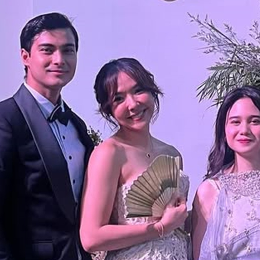 9 Momen mesra Gisella Anastasia dan Cinta Brian saat hadiri resepsi Luna Maya dan Maxime, go public?