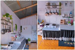 Cuma beratapkan seng, 9 potret dapur monokrom ini estetiknya nggak ada obat