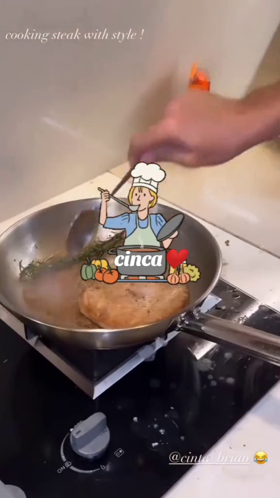 Hobi masak, ini 9 potret dapur Cinta Brian yang simpel pol, minim perabotan