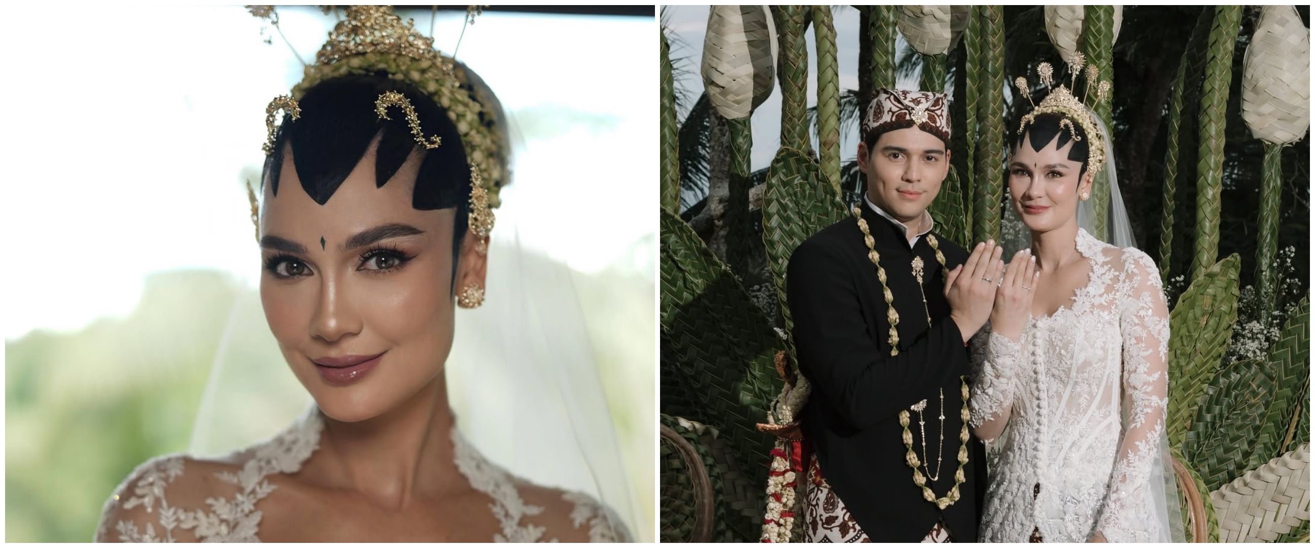 Begini jadinya jika Luna Maya diedit pakai riasan makeup pakem Paes Ageng, auranya manglingi pol