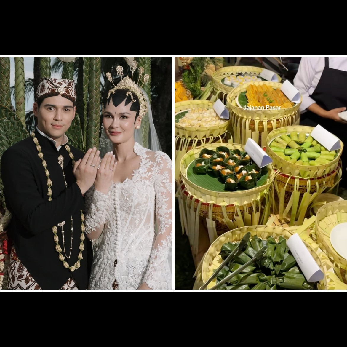 11 Menu lokal di pernikahan Luna Maya-Maxime & makna dodol dawet dalam siraman adat Jawa yang sakral