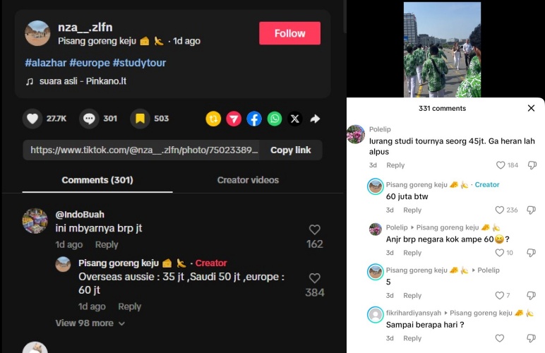 Viral siswa Al-Azhar Karanganyar study tour ke 5 negara di Eropa, biaya iurannya bikin melongo