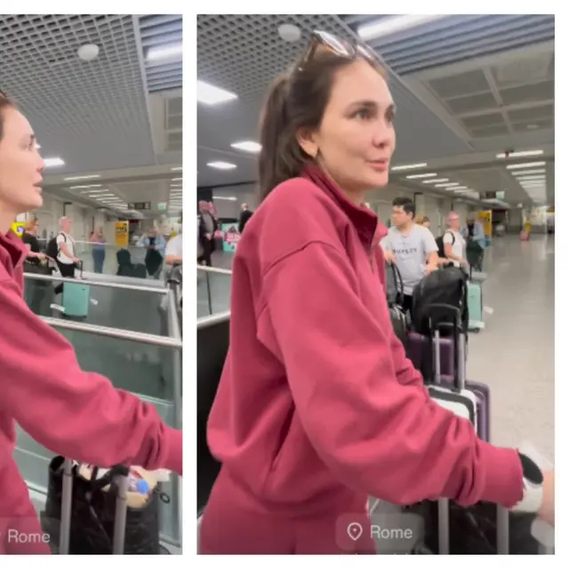 Pengantin baru pilih tunda bulan madu, potret Luna Maya gas kerja ke Roma tanpa Maxime usai nikah