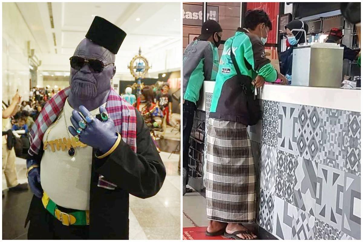11 Potret gaya nyentrik warga +62 ini bikin ngakak, dari Thanos Betawi sampai baju dari karung