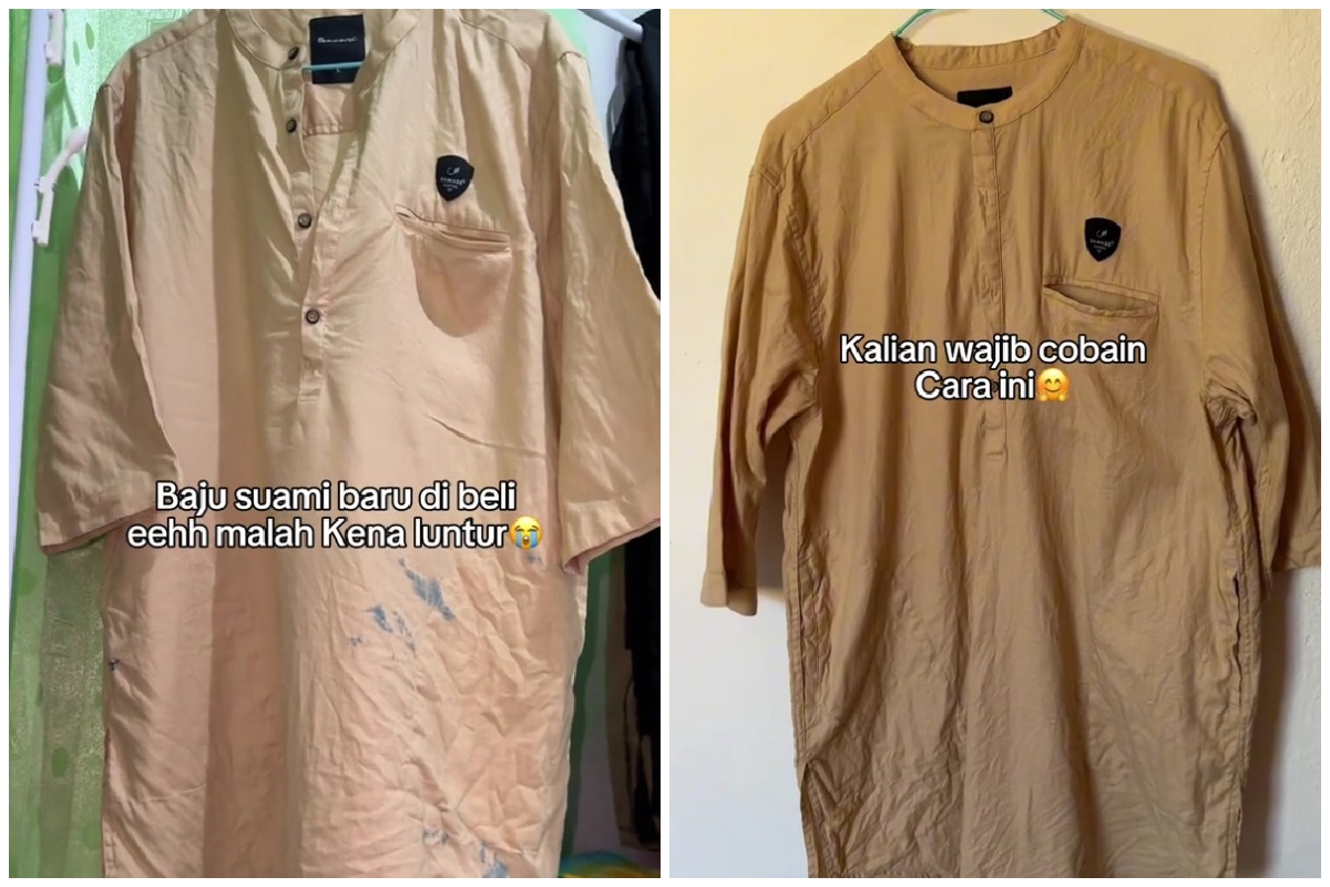Baju kelunturan sekarang bisa bersih lagi noda enyah, ternyata ini triknya pakai 1 bahan dapur