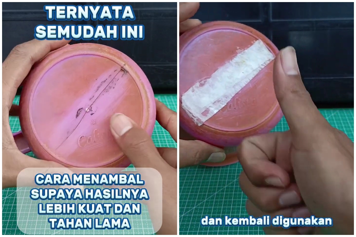 Trik bikin gayung pecah kembali rapat dan aman dipakai lagi sekarang hanya andalkan 1 alat sederhana