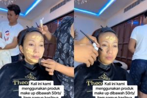 Hasil riasan wanita ini nggak kalah dari MUA profesional, pakai makeup low budget di bawah Rp 50 ribu
