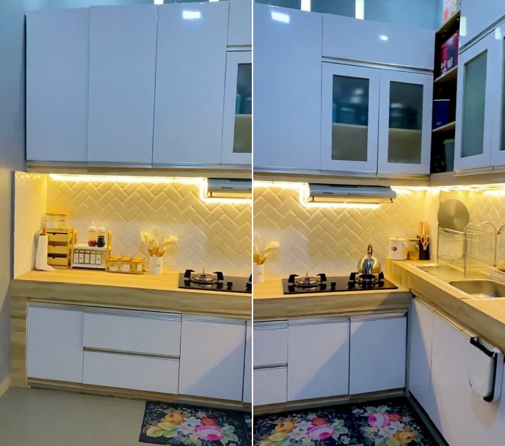 Bikin masak kian semangat, 11 cara cewek makeover dapur kusam jadi mewah ini kreatif pol