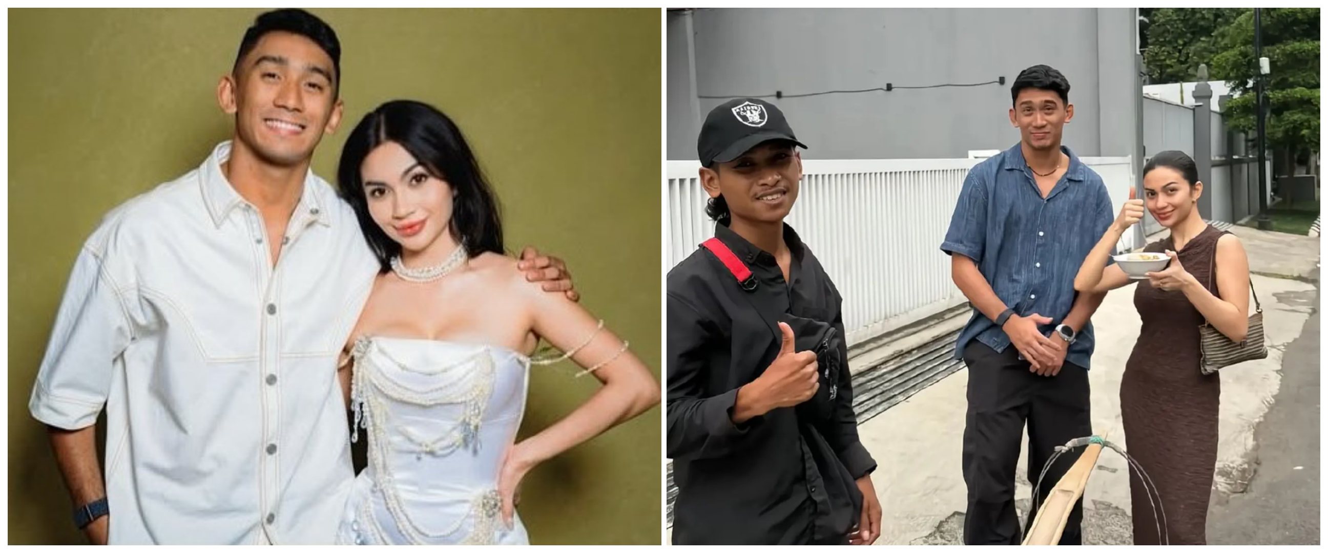 Tak malu jajan cuanki di pinggir jalan, momen kencan Ariel Tatum dan Daffa Wardhana ini curi perhatian