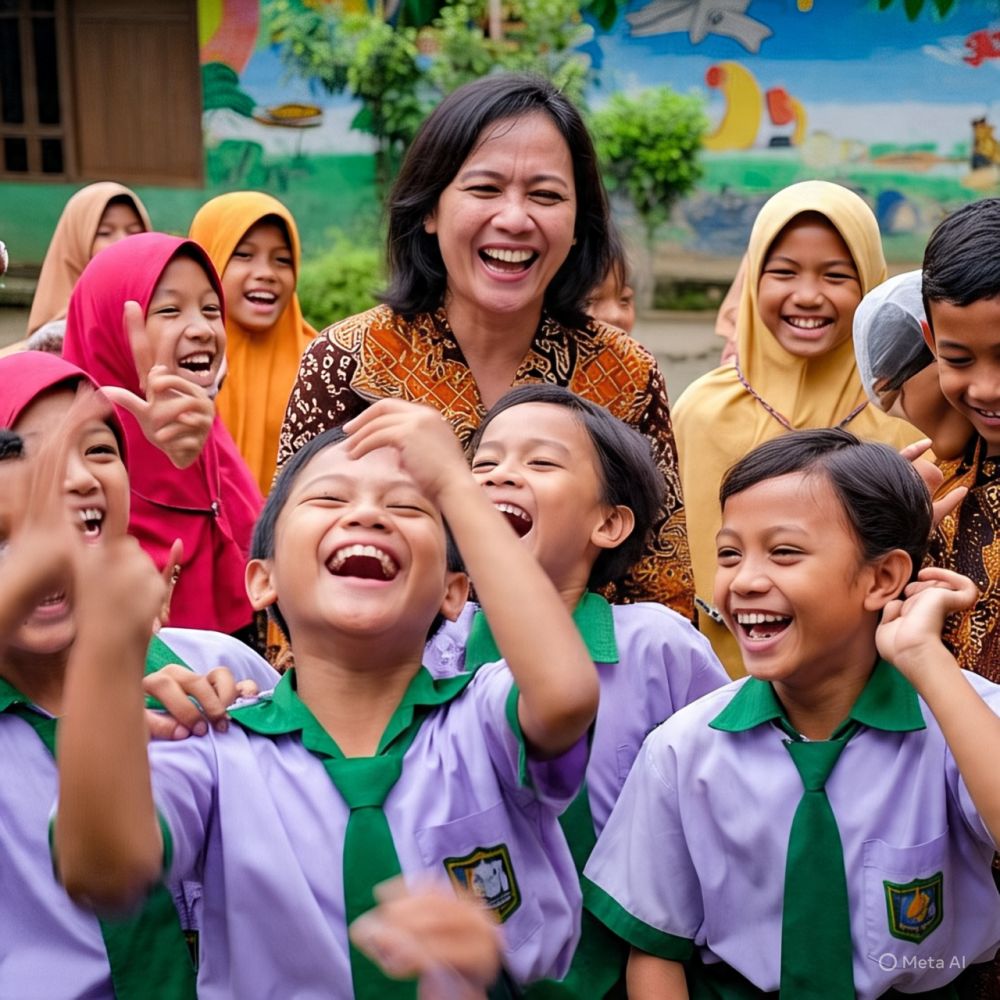 Pantun cinta lucu ala anak SD 2025, polos tapi bikin senyum-senyum