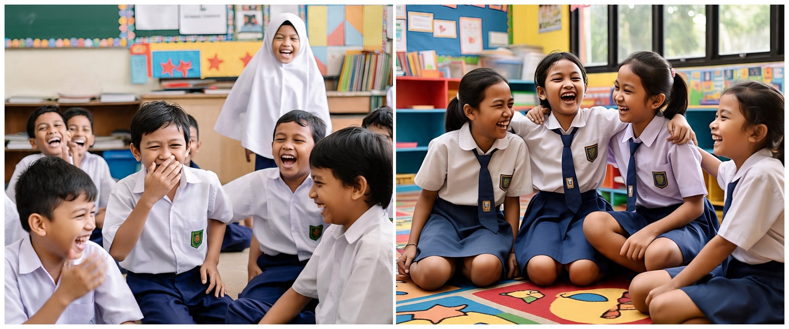 Pantun cinta lucu ala anak SD 2025, polos tapi bikin senyum-senyum